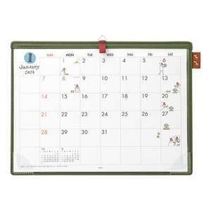 Midori 2024 A4 Desk Mat Calendar Ojisan