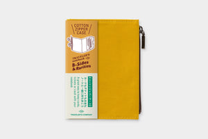 Traveler's Notebook B-Sides & Rarities: Passport Cotton Zipper Case-Mustard - Smidapaper Ikigai Shop