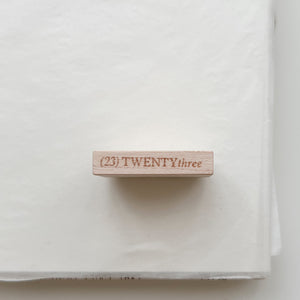 PC 9pt. (23) TWENTYthree Tiny Text Rubber Stamps