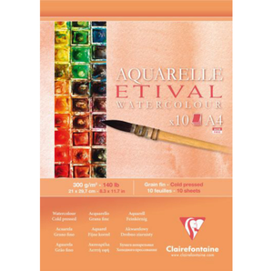 Clairefontaine Etival Watercolour Pad 21x29.7cm - Smidapaper Ikigai Shop