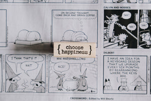 Catslife Press Choose Happiness Rubber Stamp - Smidapaper Ikigai Shop