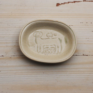 Classiky Toranekobonbon Oval Small Dish: Dog (2 colours) - Smidapaper Ikigai Shop