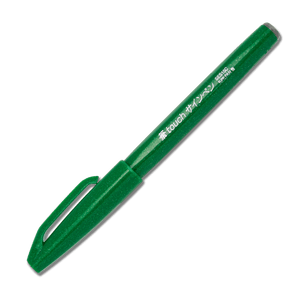 Pentel - Fude Touch Brush Pen - Green - Smidapaper Ikigai Shop