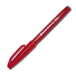 Pentel - Fude Touch Brush Pen - Red - Smidapaper Ikigai Shop