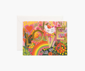 RIFLE PAPER Co. -(Box Card Set of 8) All You Need Is Love Card - Smidapaper Ikigai Shop