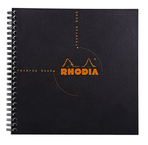 Rhodia - Reverse book Grid Black - Smidapaper Ikigai Shop