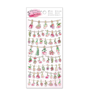 Mindwave Flower Garland Stickers: Pink - Smidapaper Ikigai Shop