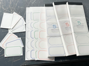 Oeda Limited Letterpress 5 Frame Label Book (3 Colours) - Smidapaper Ikigai Shop