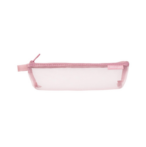 Midori Mini Mesh Pen Case- Pale Pink (Limited)