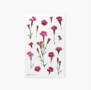 Appree Pressed Stickers- 013 China Pink - Smidapaper Ikigai Shop