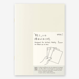 MD Notebook Light A5 | Blank (Set of 3) - Smidapaper Ikigai Shop