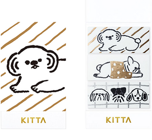 KITTA Washi Tape Limited Edition - KITL007 Dog - Smidapaper Ikigai Shop