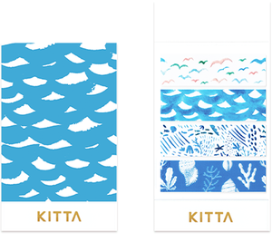 KITTA Clear Seal Washi Tape -KITT002 Umibe - Smidapaper Ikigai Shop