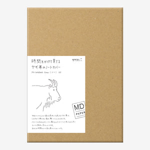 MD Notebook Cover Goat Leather A5 - Smidapaper Ikigai Shop