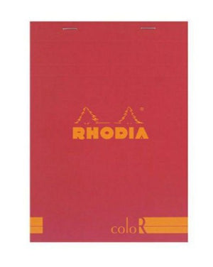 Rhodia - No 16 Top Staplebound Premium Lined Notepad Red - Smidapaper Ikigai Shop