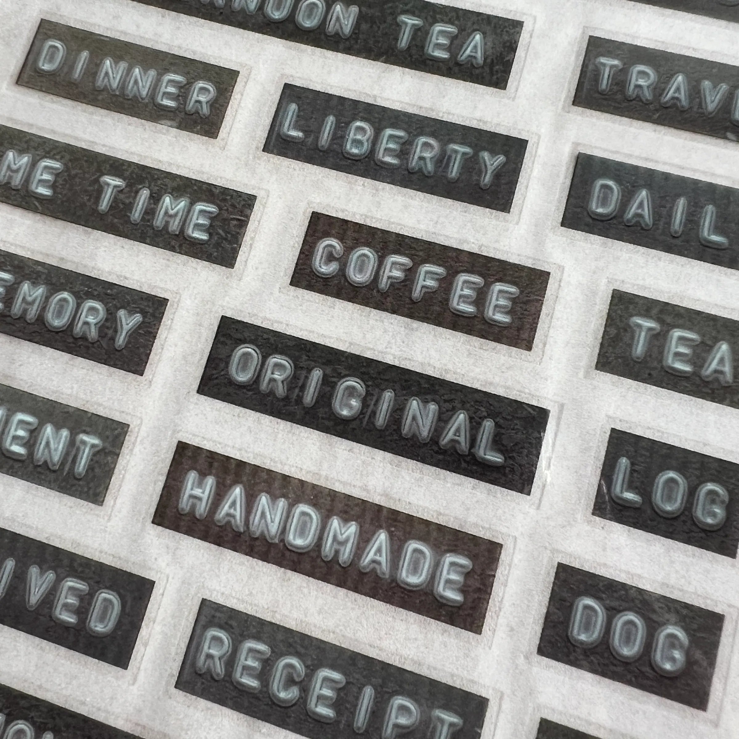 Liberty Typed Labels Vol. 2 Transfer Sticker