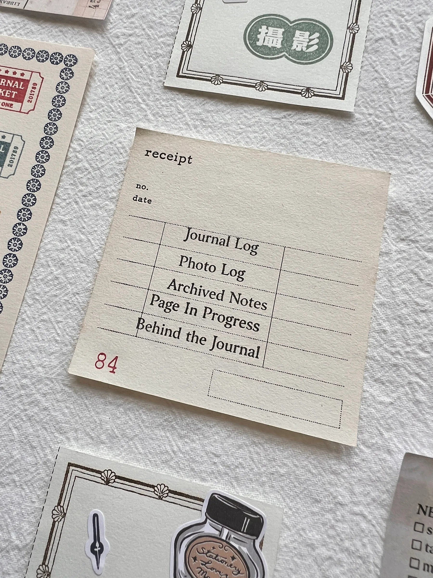 Liberty Daily Journal Notes Rubber Stamp Series (2 designs)