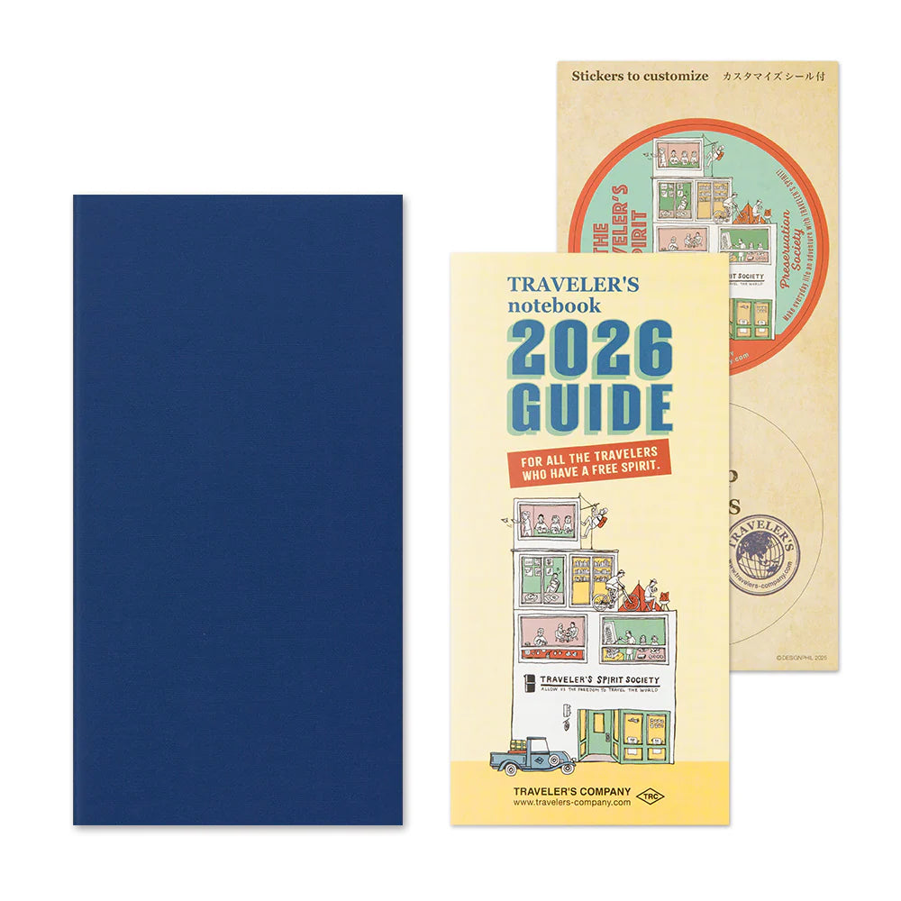 Traveler's Notebook 2026 Refill Weekly + Memo - Regular Size (Second Half)