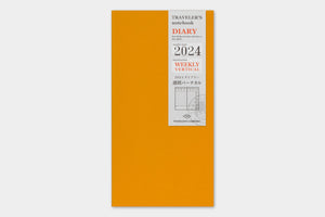 Traveler's Notebook 2024 Refill Weekly Vertical - Regular Size
