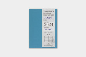 Traveler's Notebook 2024 Refill Weekly - Passport Size