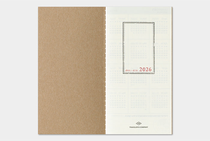 Traveler's Notebook 2026 Refill Weekly + Memo - Regular Size