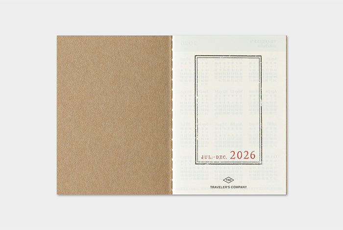 Traveler's Notebook 2026 Refill Weekly - Passport Size