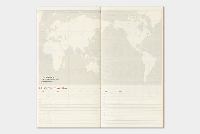 [PREORDER] Traveler's Notebook 2027 Refill Monthly - Regular Size