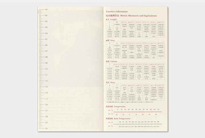 [PREORDER] Traveler's Notebook 2027 Refill Monthly - Regular Size