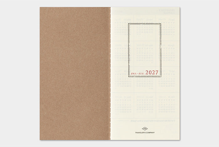 [PREORDER] Traveler's Notebook 2027 Refill Weekly + Memo - Regular Size