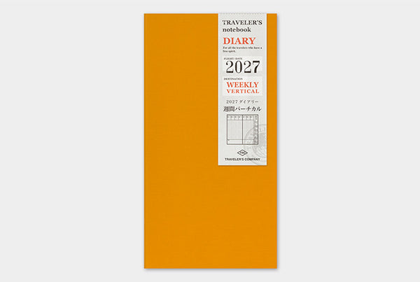 [PREORDER] Traveler's Notebook 2027 Refill Weekly Vertical - Regular Size