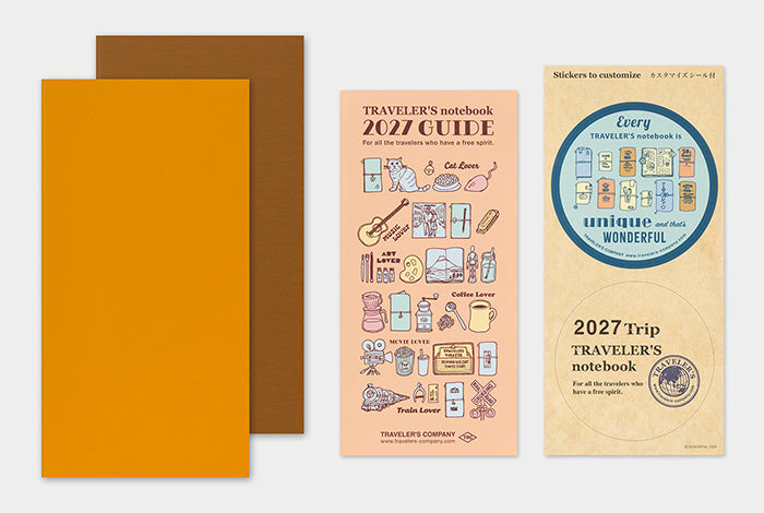 [PREORDER] Traveler's Notebook 2027 Refill Weekly Vertical - Regular Size