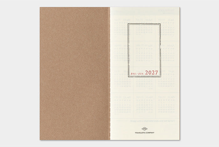 [PREORDER] Traveler's Notebook 2027 Refill Weekly Vertical - Regular Size