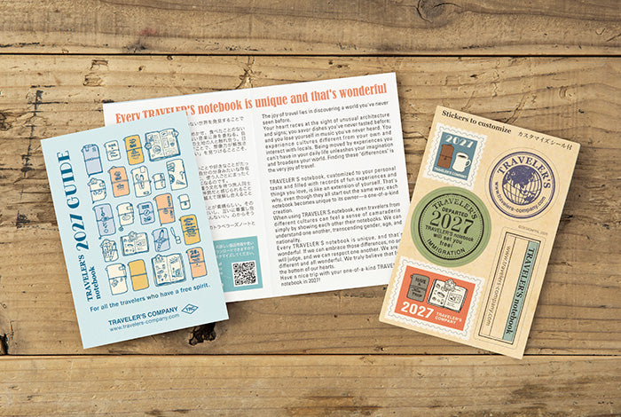 [PREORDER] Traveler's Notebook 2027 Refill Monthly - Passport Size