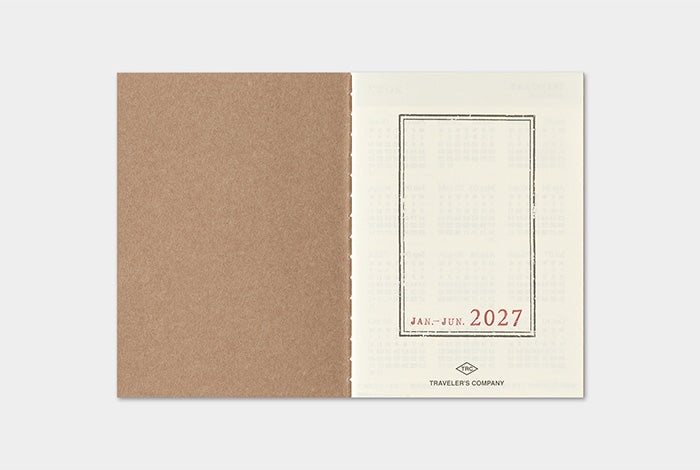 [PREORDER] Traveler's Notebook 2027 Refill Weekly - Passport Size