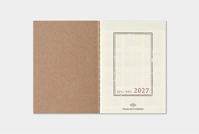 [PREORDER] Traveler's Notebook 2027 Refill Weekly - Passport Size