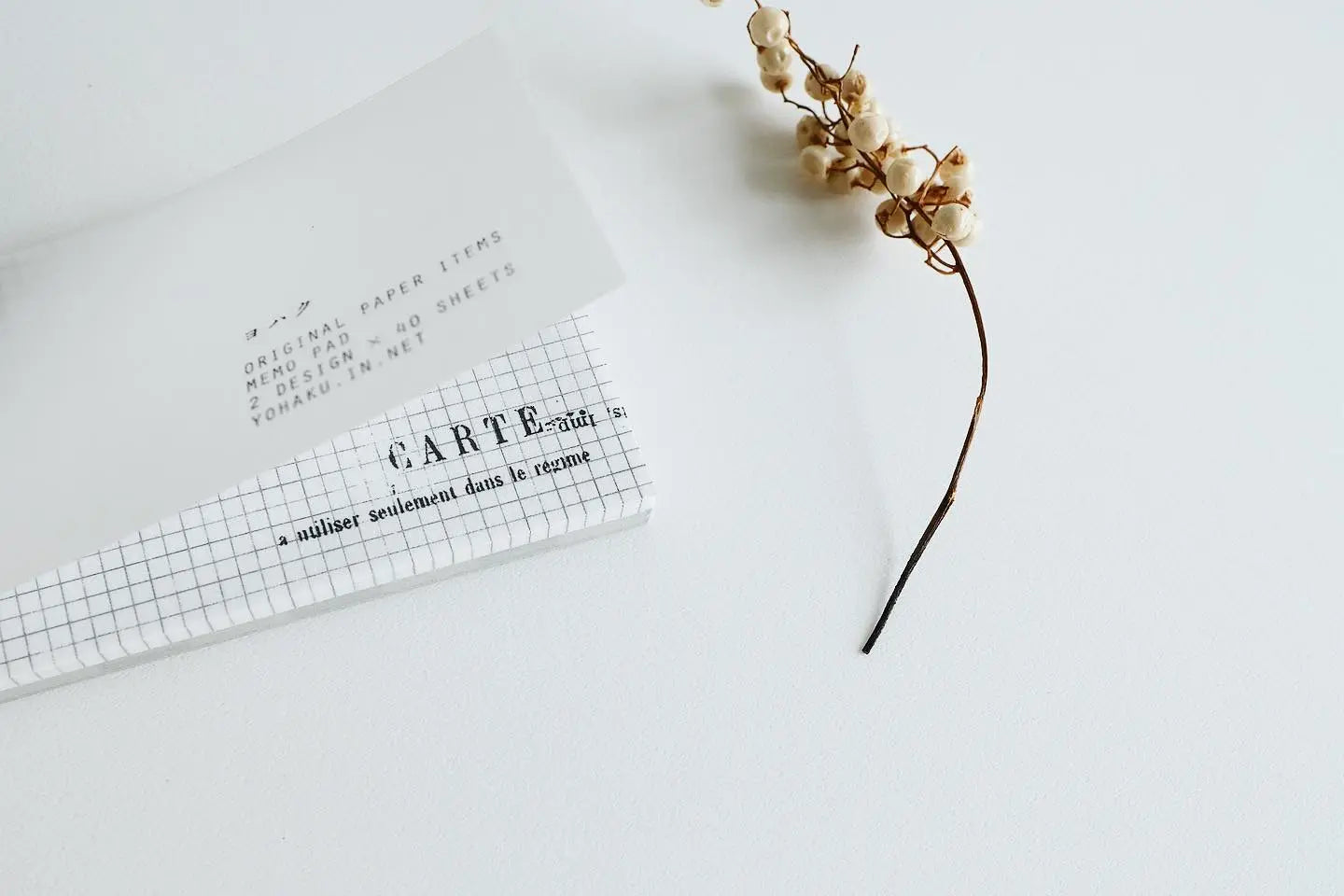 Yohaku Letterpress Memopad- (M-110) Music