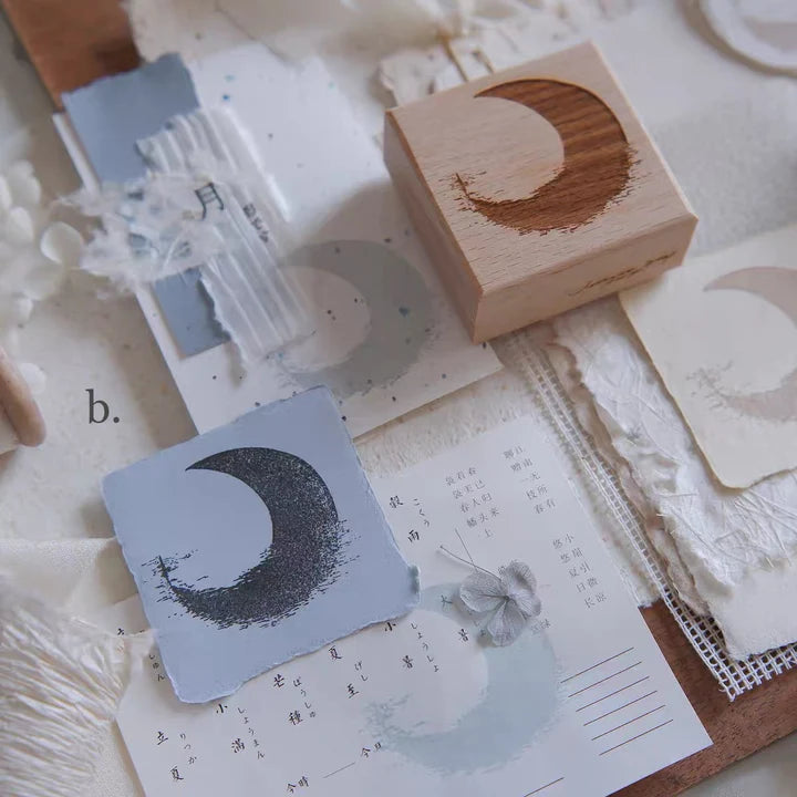 Jeenzaa Zoey Moon Rubber Stamp Set (set of 18)