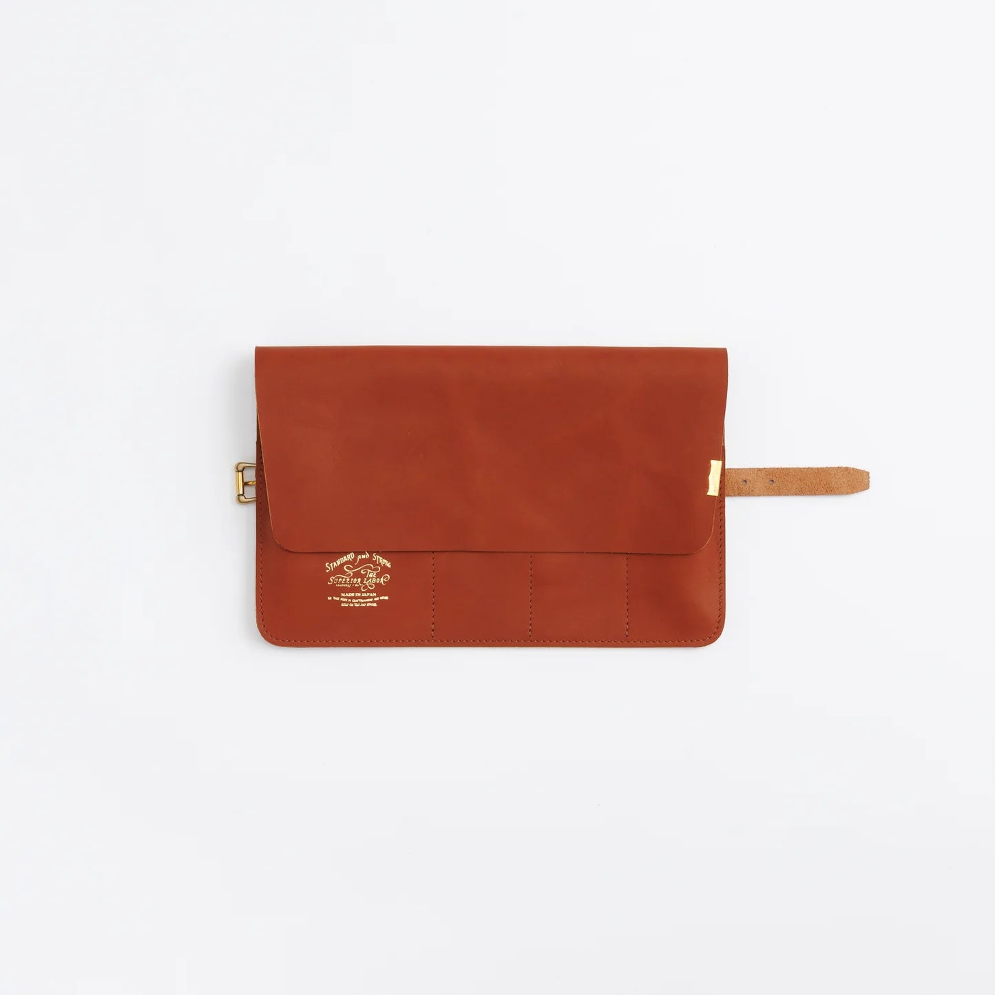 The Superior Labor: Glove Leather-Pen Roll (Cognac Brown)