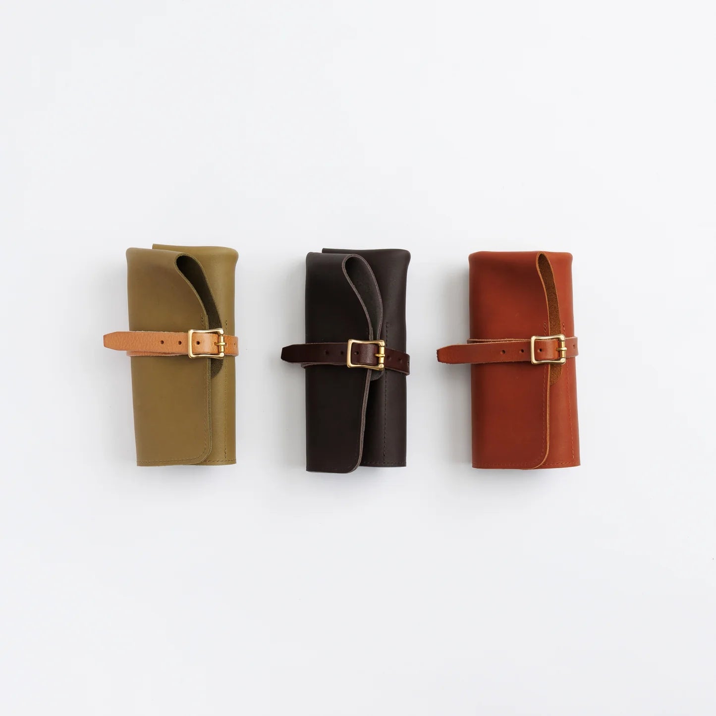 The Superior Labor: Glove Leather-Pen Roll (Cognac Brown)