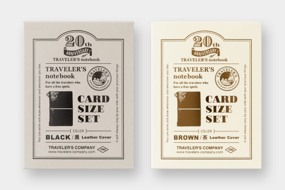 {PREORDER] Traveler's Notebook 20th Anniversary Card Size Set
