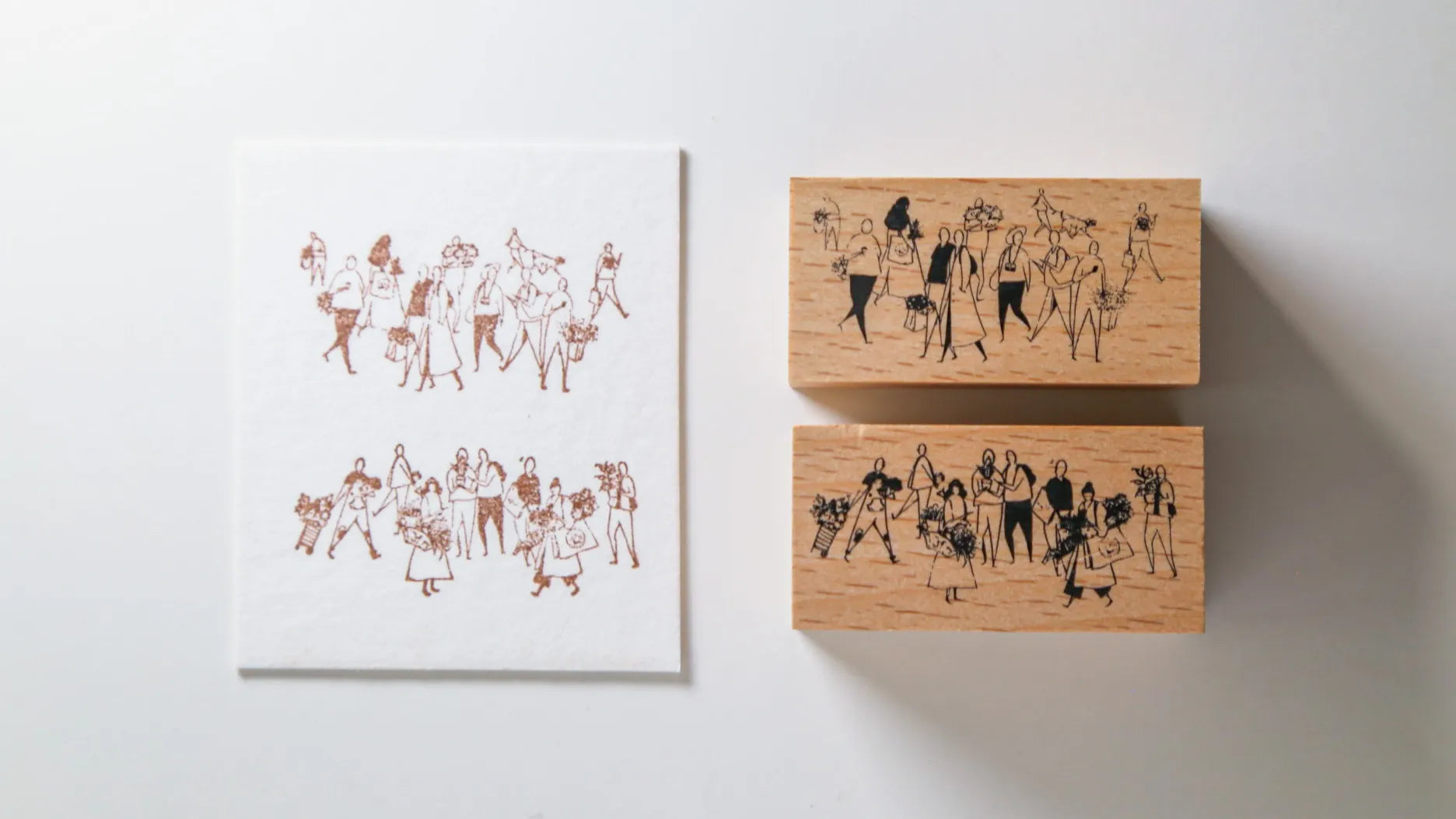 Modaizhi One Day with Plants Rubber Stamp Set (4 sets)
