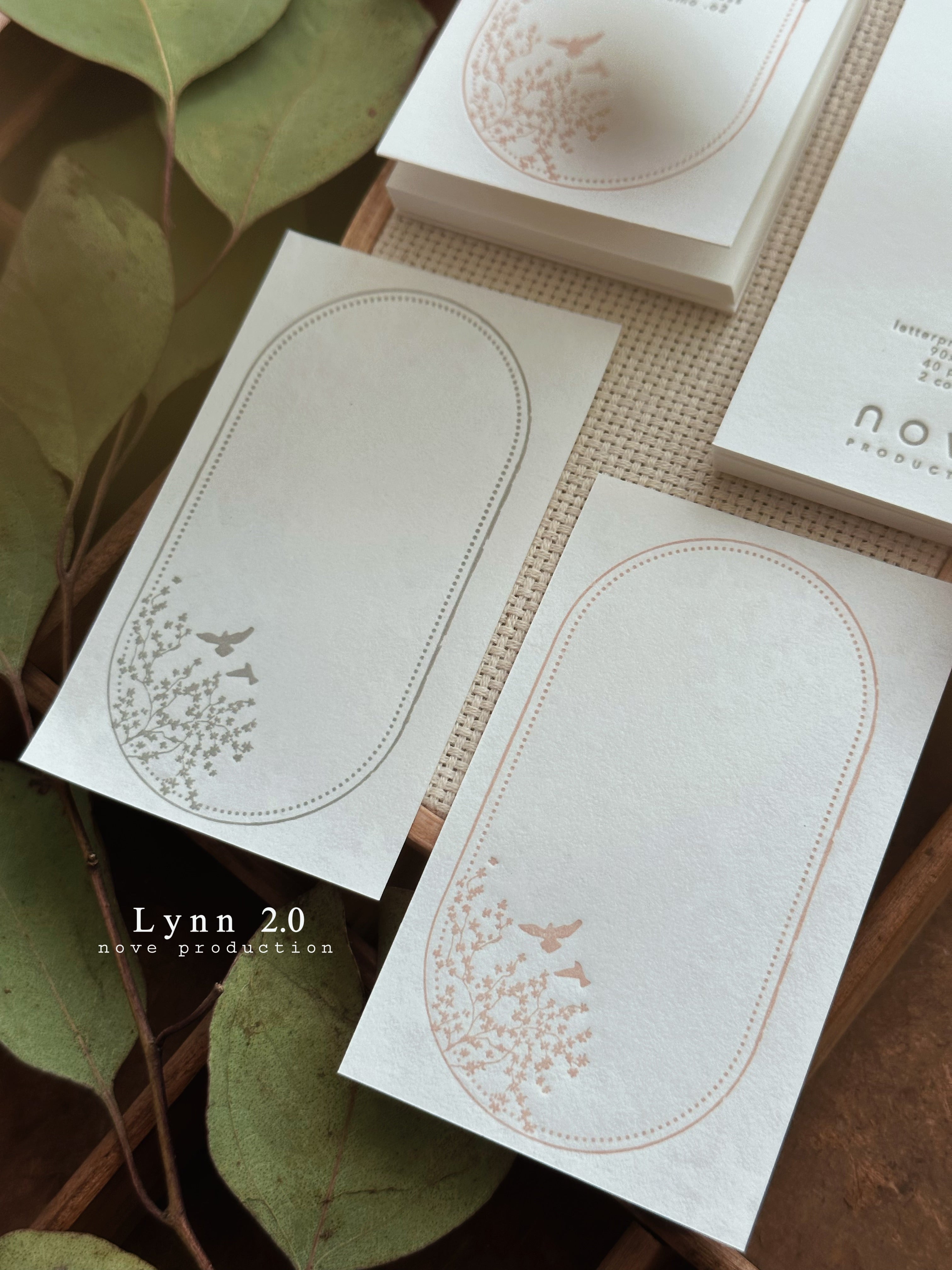 Nove Lynn 2.0 Letterpress Memo (2 types)