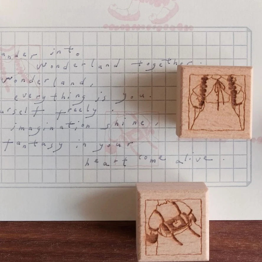 bighands Wanderlust in Dressing Rubber Stamps (6 designs)