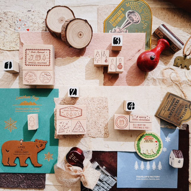 Penspapersplanner Christmas Series Rubber Stamp Set (4 sets, sold separately)
