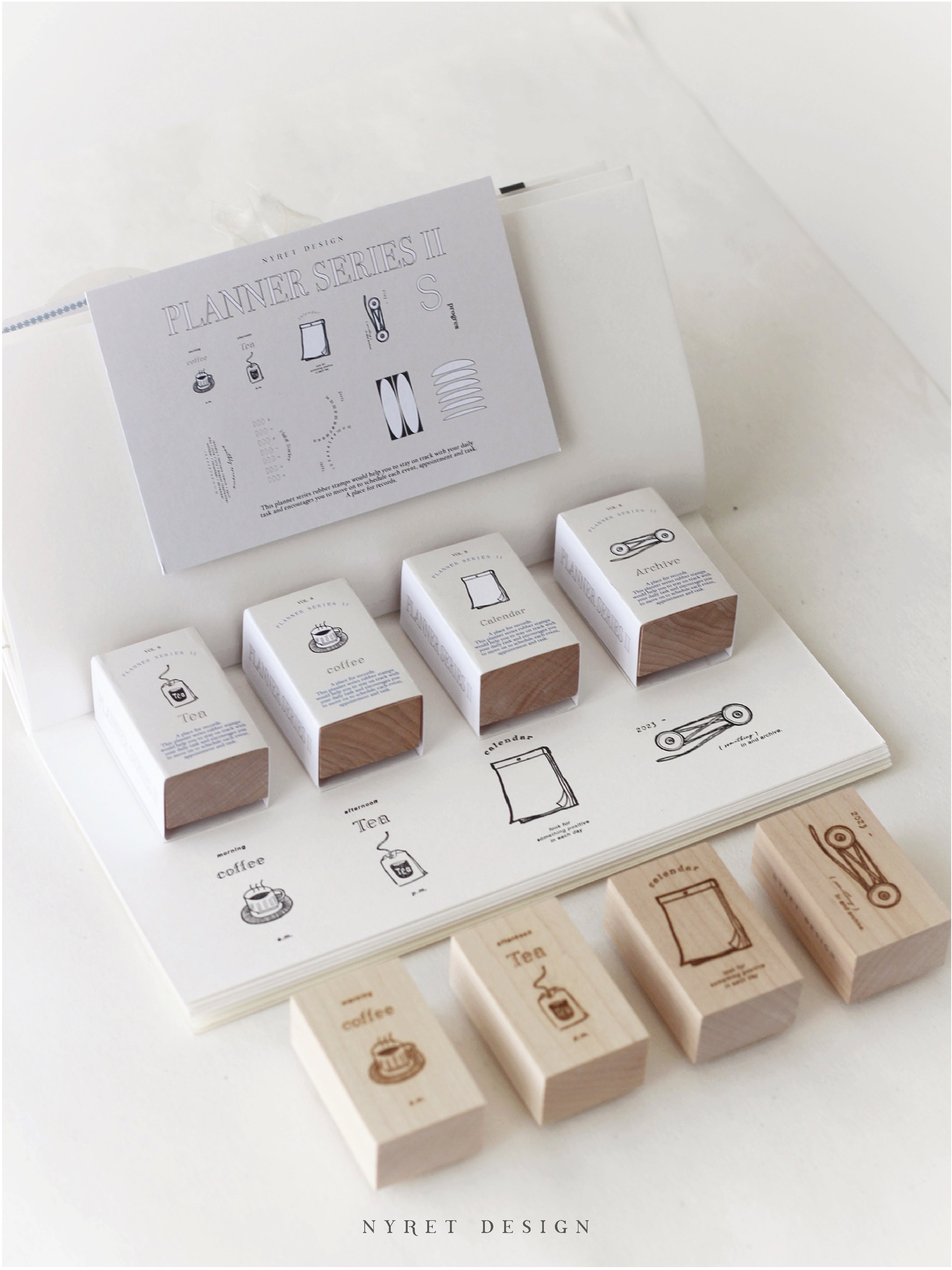 Nyret vol. 8 Planner Series II Rubber Stamps (10 designs, sold individually)