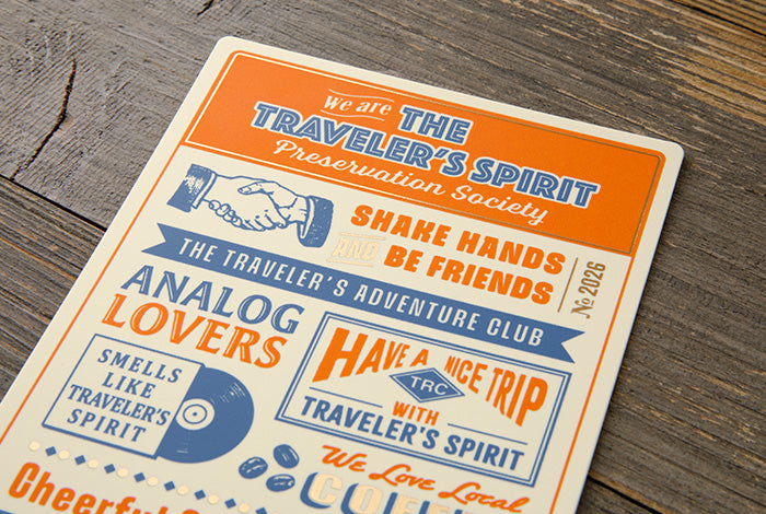 Traveler's Notebook 2026 Plastic Sheet - Regular size