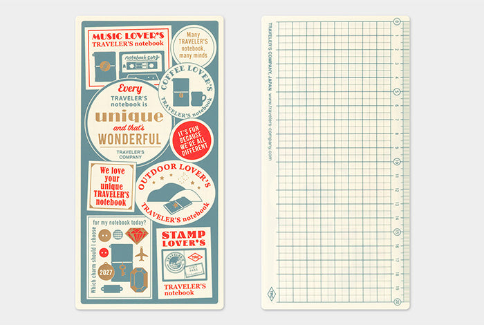 [PREORDER] Traveler's Notebook 2027 Plastic Sheet - Regular size