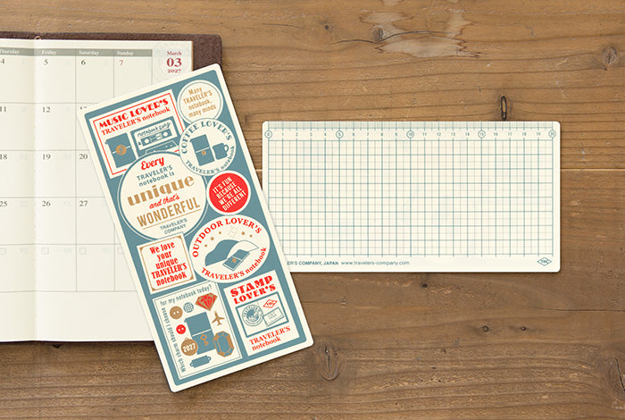 [PREORDER] Traveler's Notebook 2027 Plastic Sheet - Regular size