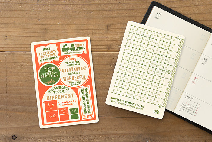 [PREORDER] Traveler's Notebook 2027 Plastic Sheet - Passport size