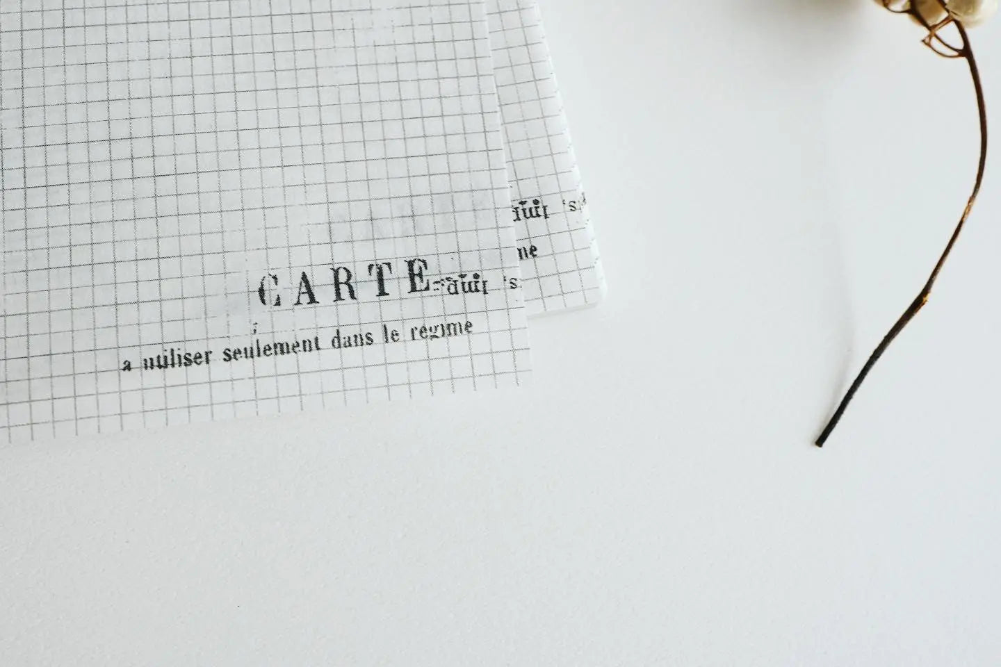 Yohaku Letterpress Memopad- (M-110) Music